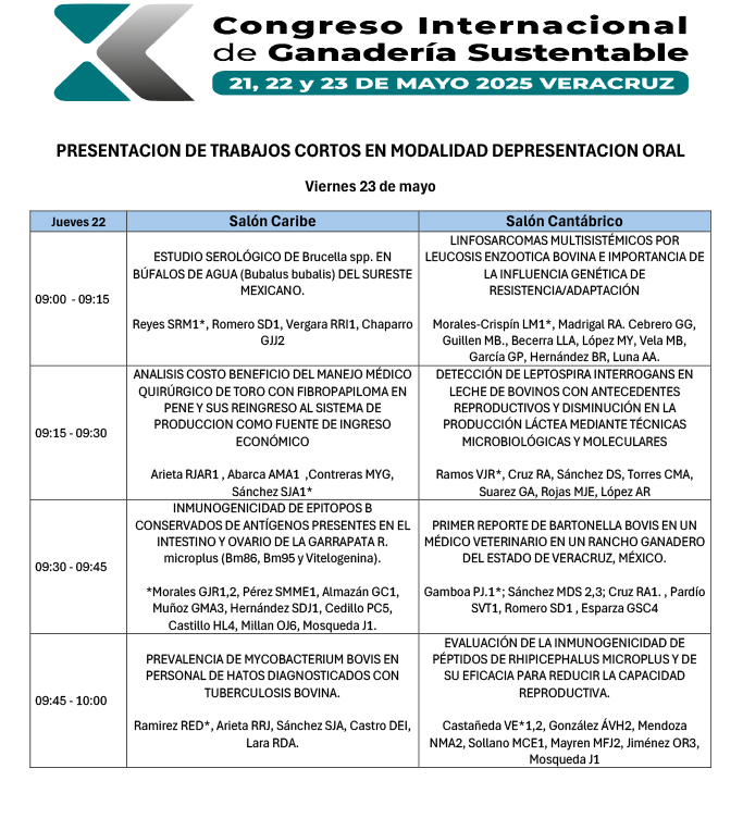 X Congreso Internacional de Ganadería Sustentable PROGRAMA FINAL CONGRESO 18052025 6