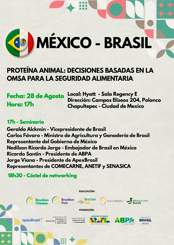 Brasil realizará Seminario Técnico sobre proteína animal en México Brasil realizara Seminario Tecnico Proteina Animal Mexico 1