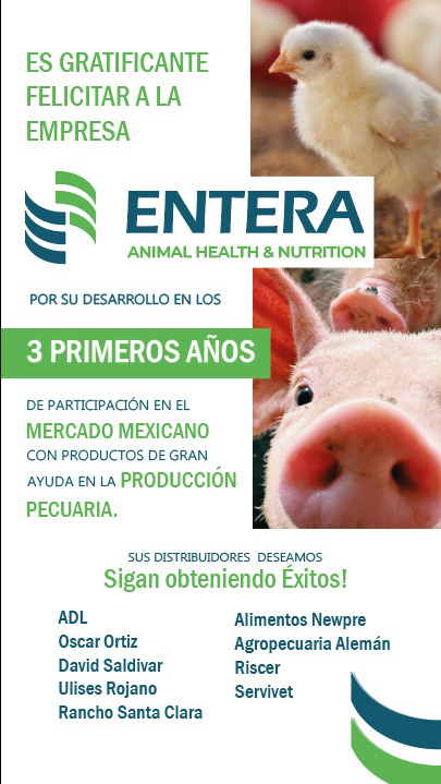 Distribuidores felicitan a Entera Salud Animal y Nutrición por su 3er Aniversario en México ertera 3 anos1