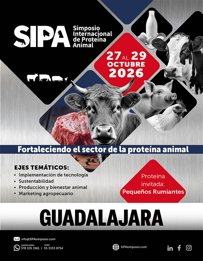 Simposio Internacional de Proteína Animal SIPA 2026 CARTEL SIPA 2026 1 redes