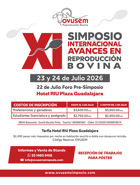 XI Simposio Internacional Avances en Reproducción Bovina XI SIMPOSIO BLANCO