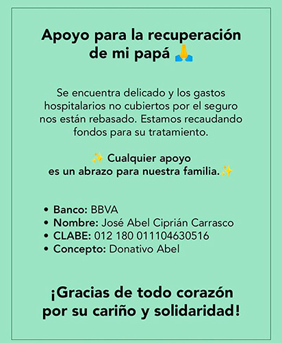Familiares del Dr. Abel Ciprián solicitan apoyo. Familiares Dr Abel Ciprian solicitan apoyo2