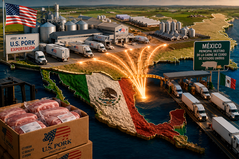 La balanza comercial de carne de cerdo de Estados Unidos Balanza Comercial Carne Cerdo Estados Unidos 1