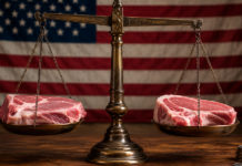 La balanza comercial de carne de cerdo de Estados Unidos