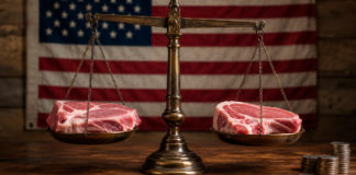 La balanza comercial de carne de cerdo de Estados Unidos