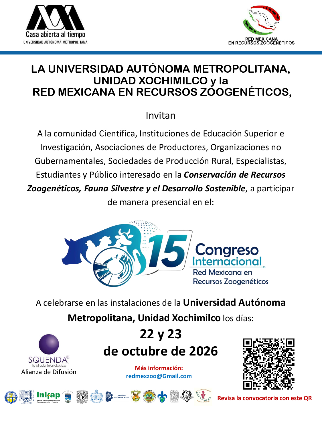 15º Congreso Internacional Red Mexicana en Recursos Zoogenéticos Cartel 2 uam