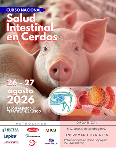 Curso Nacional. Salud Intestinal en Cerdos Cartel de Mondragon L