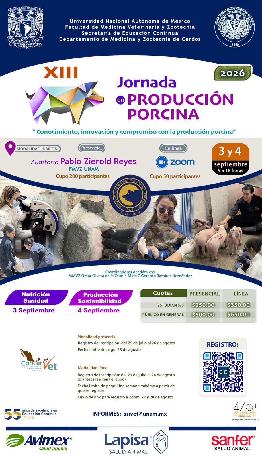 XIII Jornada en Producción Porcina Jornadas Porcinas 2026