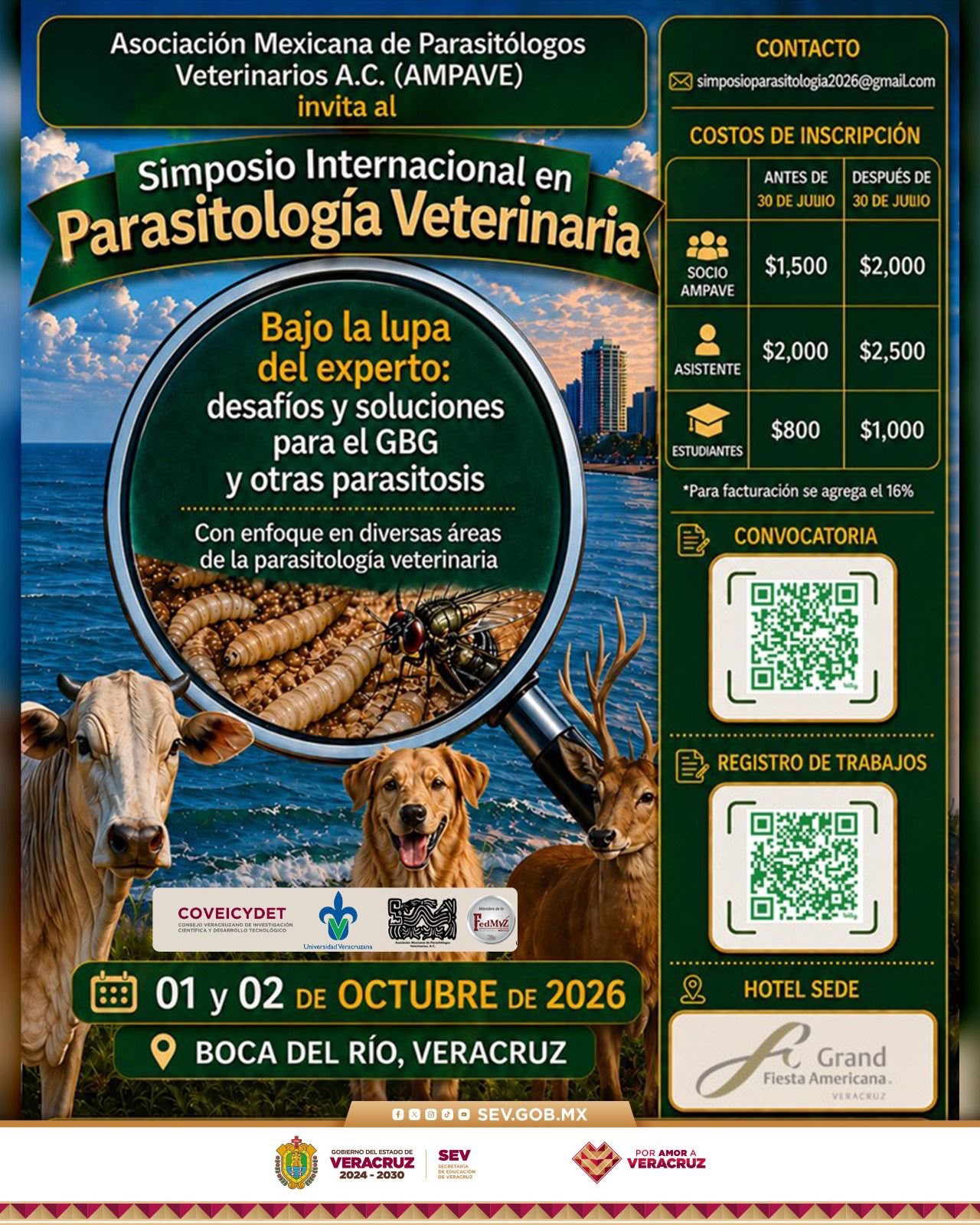 Simposio Internacional en Parasitología Veterinaria parasitologia evento